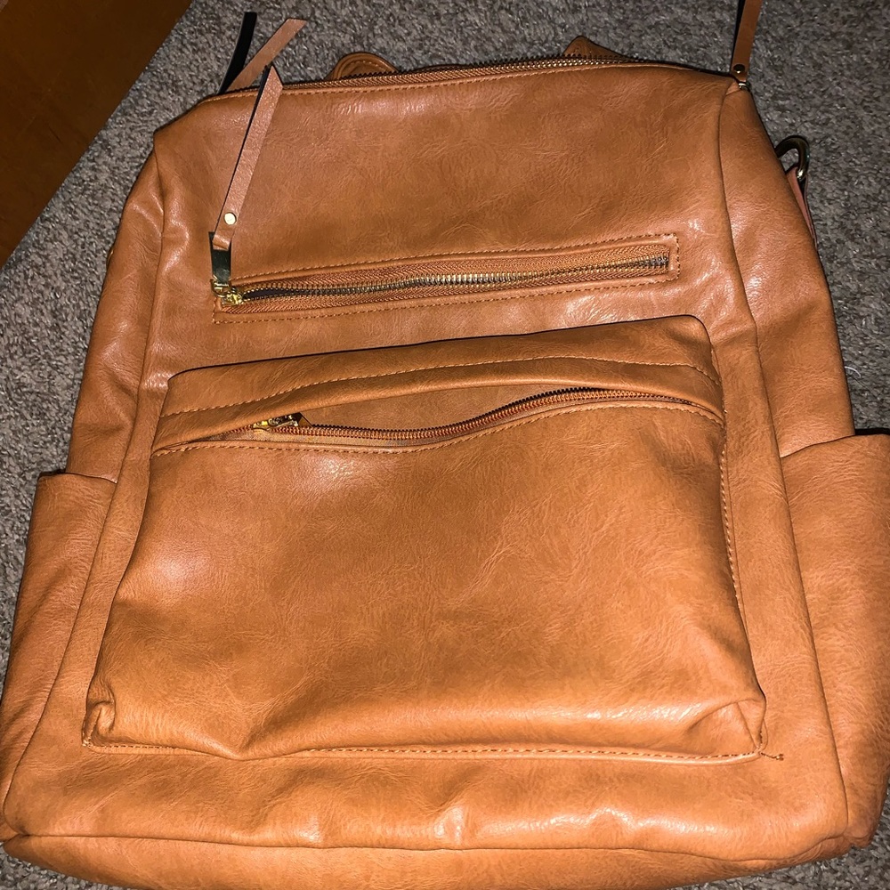 Women's Fashion Backpack and Leather Travel bag.